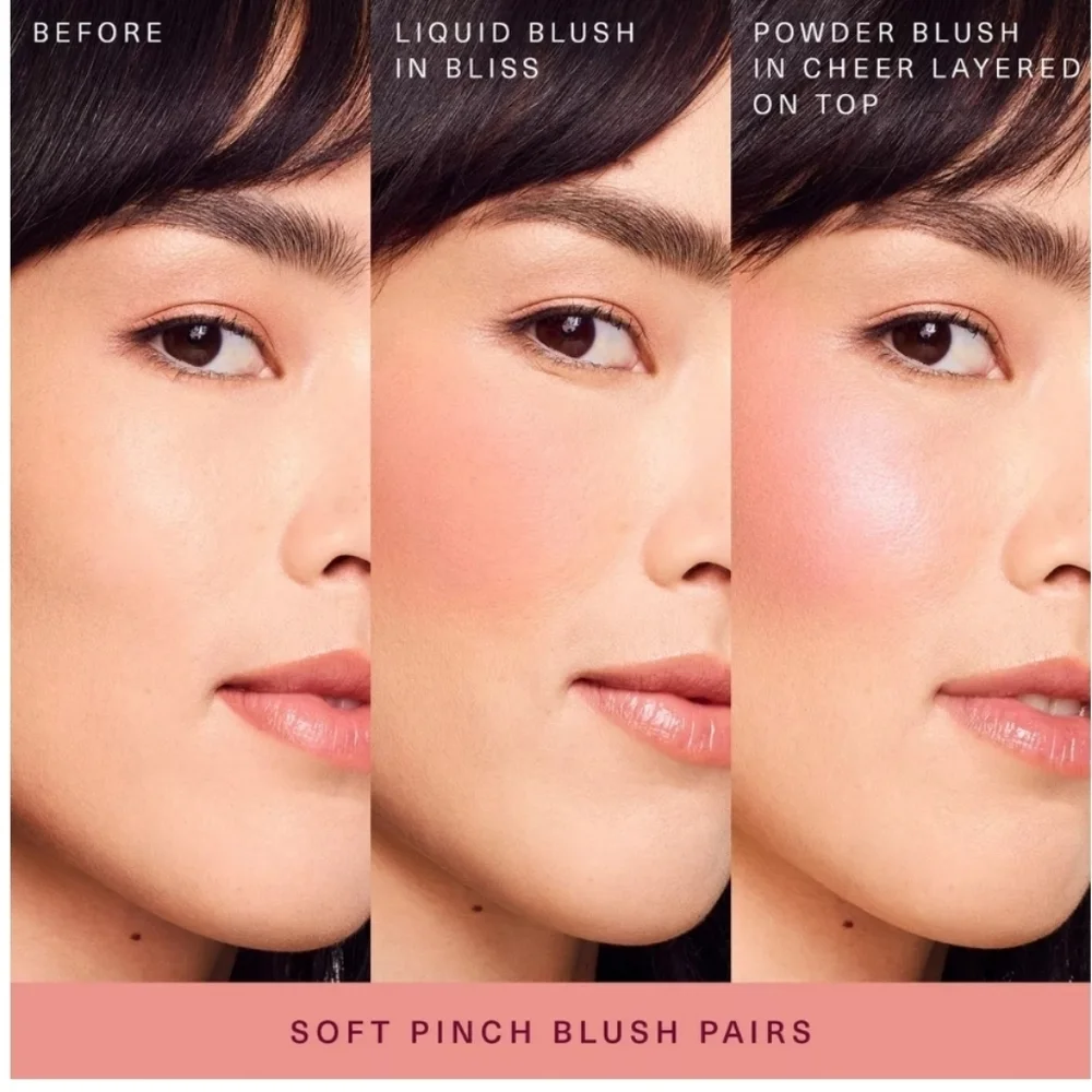 Rare Beauty Soft Pinch Luminous Powder Blush: Cheer (Light Warm Pink) .098oz NIB